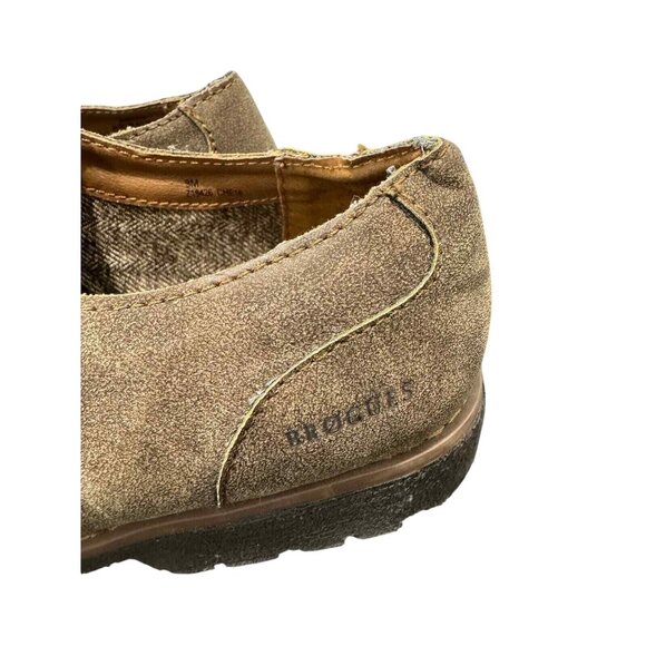 Brogues by B.O.C Brown Faux Leather Suede 9 Oxford Lace Up Shoe Casual Business - Picture 11 of 12